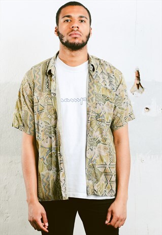 VINTAGE AZTEC PATTERN SHIRT