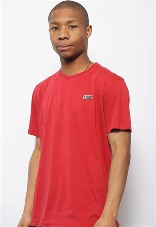 VINTAGE NAPAPIJRI LOGO T-SHIRT RED