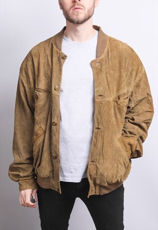 VINTAGE SUEDE BOMBER JACKET