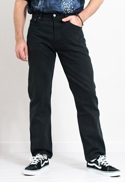 Levis 501 jeans in black vintage denim