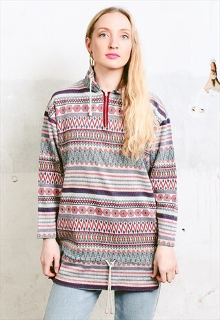 VINTAGE 90S ETHNIC PRINT SWEATER