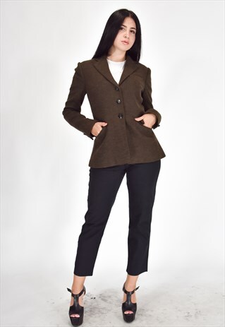 VINTAGE RALPH LAUREN GREEN WOOL JACKET