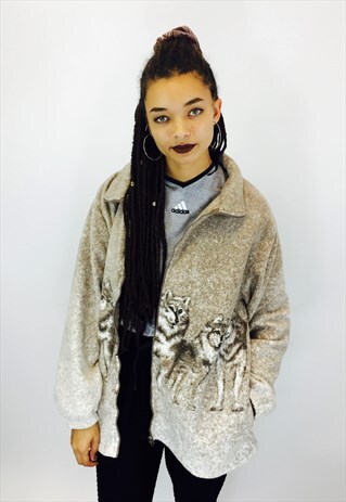 WOLF TEDDY BEAR FLEECE JACKET