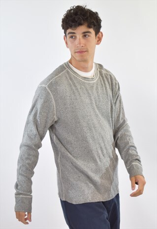 VINTAGE 90S GREY RALPH LAUREN CREW NECK SWEATSHIRT
