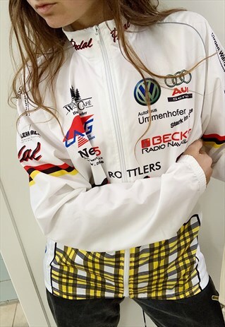 VINTAGE Y2K LOGOMANIA SPORTS THIN NYLON OUTWEAR JACKET