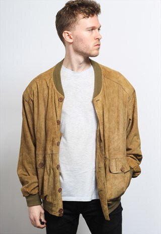 VINTAGE SUEDE BOMBER JACKET