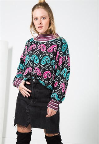 VINTAGE 80S KNIT JUMPER / S0124