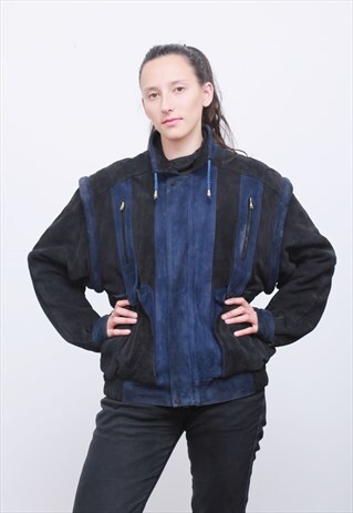 RARE VINTAGE 1980'S YVES SAINT LAURENT SUEDE GILET JACKET