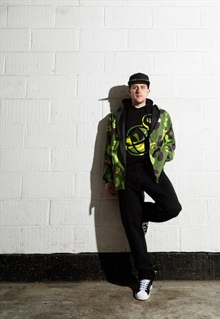 REVERSIBLE CAMO MAC (BLACK)