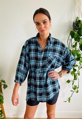 REWORKED PLAID SHIRT