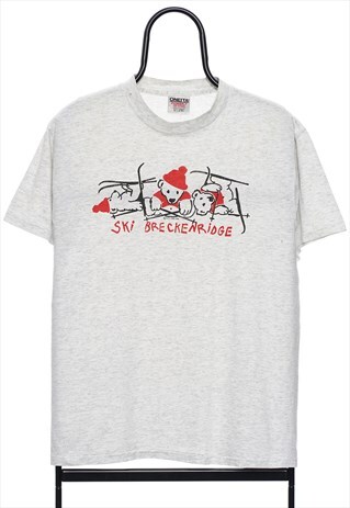 VINTAGE 80S SINGLE STITCH SKI BRECKENRIDGE TSHIRT WOMENS