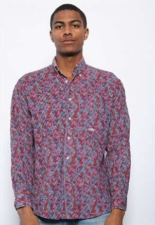 VINTAGE MISSONI PATTERN SHIRT PURPLE