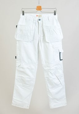 Vintage 00s workers trousers in white