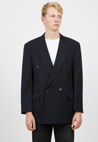 VINTAGE BLACK YVES SAINT LAURENT BLAZER JACKET