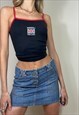 Vintage Y2K London Flag Country Cami Top Festival Grunge
