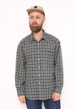 VINTAGE GAP GREEN CHECK SHIRT