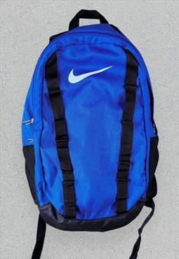 Nike Blue Backpack Swoosh Bag Y2K