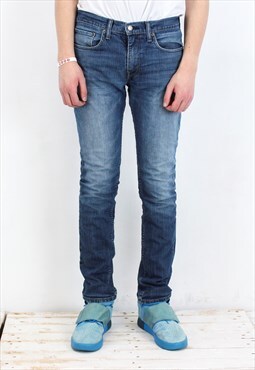 511 Vtg Mens W34 L34 Slim Classic Jeans Denim Pants Trousers