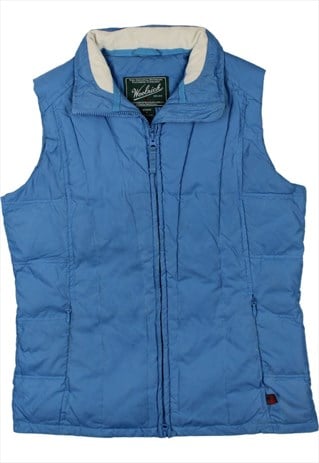 Vintage 90's Woolrich Gilet Puffer Vest Full Zip Up Blue