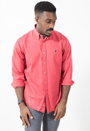 VINTAGE 80S CLASSIC POLO RALPH LAUREN SHIRT / S5531