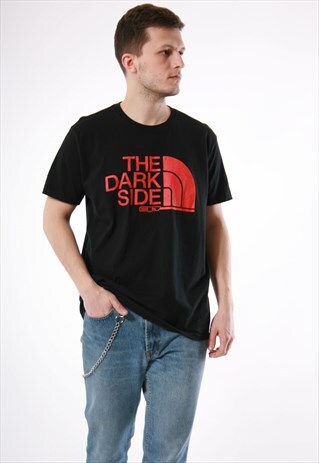 90S VINTAGE GILDAN THE DARK SIDE OLDSCHOOL T-SHIRT 13768