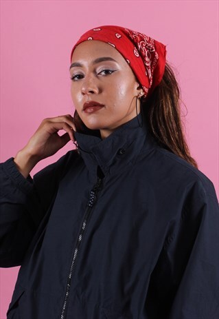 RALPH LAUREN CHAPS NAVY ZIPPED HARRINGTON STYLE JACKET
