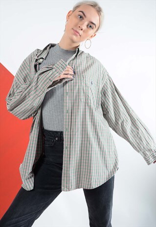 RALPH LAUREN SHIRT IN GREEN CHECK