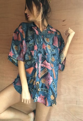 OVERSIZED RETRO 90S 80S VINTAGE UNISEX FESTIVAL SHIRT