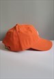 ORANGE GRAPHIC VINTAGE COTTON BASEBALL ADJUSTABLE CAP 