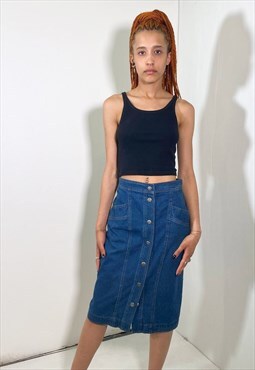 Vintage 90s denim jeans skirt 