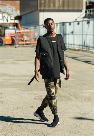 BAAD CARGO TROUSERS CAMO / WATCH THE FALL (REFLECTIV PRINT)