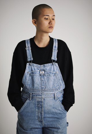 RARE VINTAGE CALVIN KLEIN LONG DENIM DUNGAREES / OVERALLS