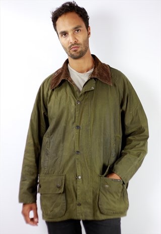 BARBOUR BEAUFORT WAX COAT GREEN