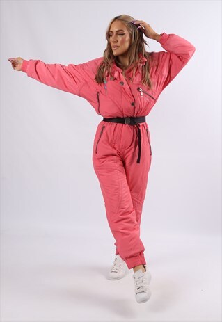 VINTAGE ANZONI FULL SKI SUIT SNOW SPORTS UK 14 L (9HQ)