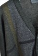 VINTAGE 90S CARDIGAN IN DARK GREEN