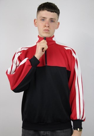VINTAGE 90'S ADIDAS 1/2 ZIP SWEATSHIRT