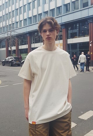 FMC PLAIN OVERSIZED T-SHIRT CREAM