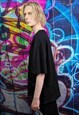 CARGO POCKET T-SHIRT UTILITY TEE MULTI FUNCTION TOP IN BLACK