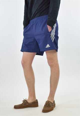 VINTAGE BLUE ADIDAS SPORTS SHORTS