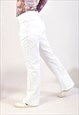 VINTAGE 00'S TROUSERS IN WHITE
