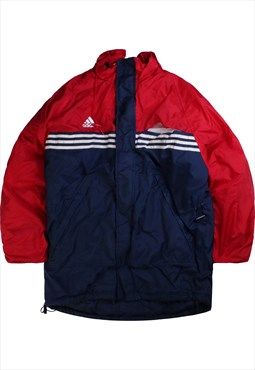 Vintage 90's Adidas Puffer Jacket Heavyweight Full Zip Up