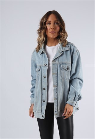 DENIM JACKET OVERSIZED FITTED FLAGSHIP UK 18 (K95N)
