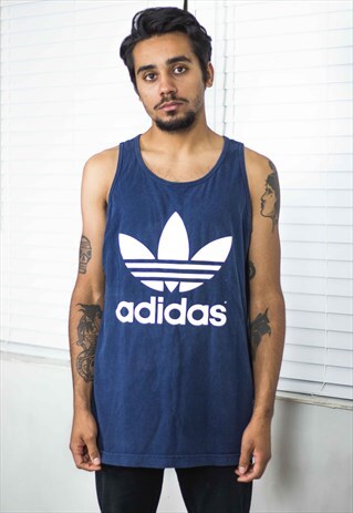 VINTAGE ADIDAS T-SHIRT LOGO 90S M 6.8