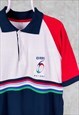 VINTAGE RBS SIX NATIONS RUGBY POLO SHIRT EMBROIDERED LARGE
