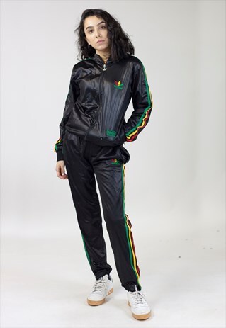 VINTAGE 90S ADIDAS BLACK TRACKSUIT