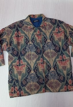 90's Vintage Jacket Multi Floral Print