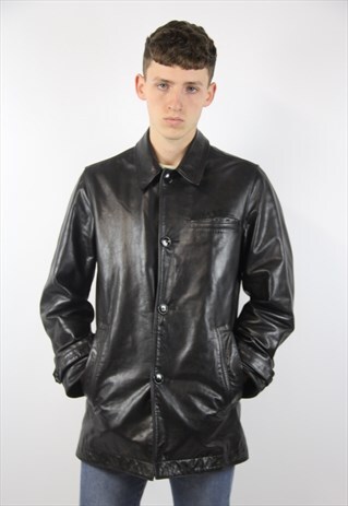VINTAGE GAP BLACK LEATHER JACKET
