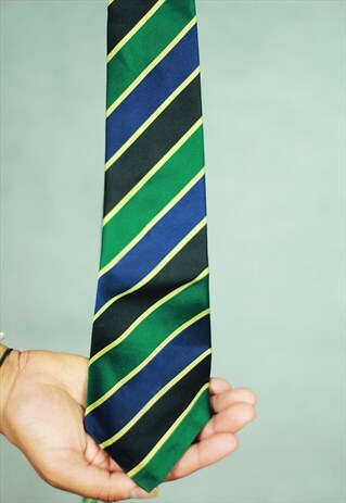 VINTAGE RALPH LAUREN PURE SILK STRIPED TIE