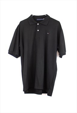 Vintage Tommy Hilfiger Polo Shirt in Black L