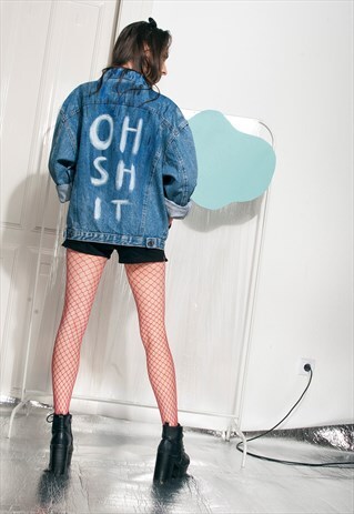 VINTAGE LEVI'S DENIM JACKET 80S REWORKED HAND-PAINTED JACKET
